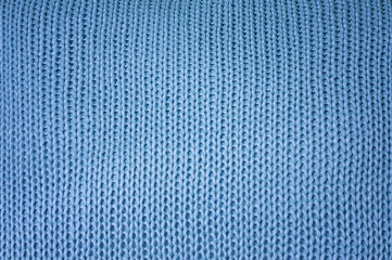 knitted blue pattern