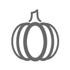 Pumpkin outline icon. Vegetable vector