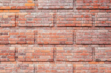 Texture of red brick wall