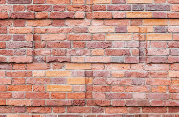 Obraz premium Old red brick wall, decorative pattern