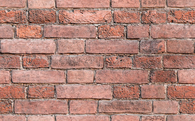 Red brick wall, seamless background