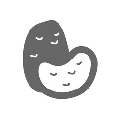 Potato outline icon. Vegetable vector