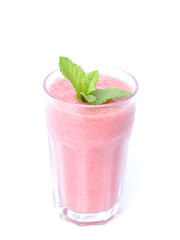 fruit smoothie on a white background