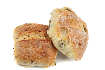 bread isolated on white background
