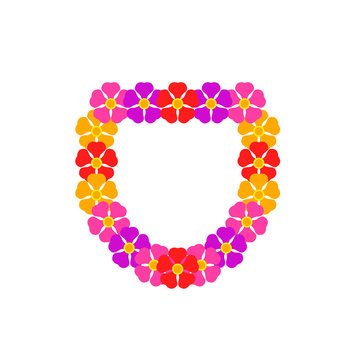 Colorful lei vector icon