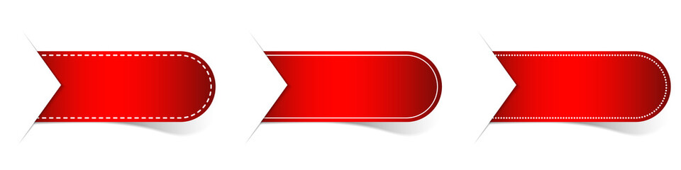 set of 3 bookmark deign elements