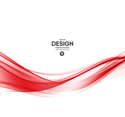 Abstract color wave design element