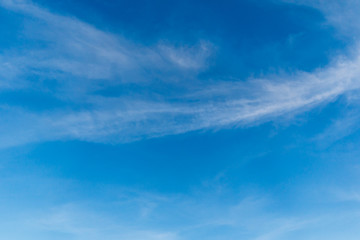 beautiful of Blue sky background with tiny clouds