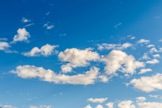 beautiful of Blue sky background with tiny clouds