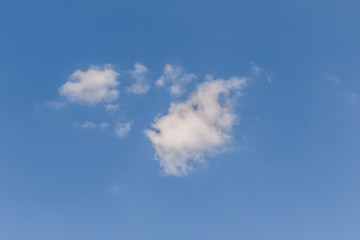 beautiful of Blue sky background with tiny clouds