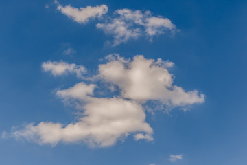 beautiful of Blue sky background with tiny clouds