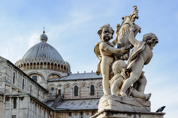 Fototapeta na wymiar Pisa , piazza dei Miracoli