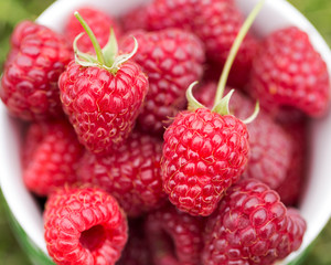 sweet ripe raspberry background