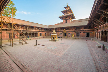 Patan Durbar Square - world heritage site in Nepal , landmark