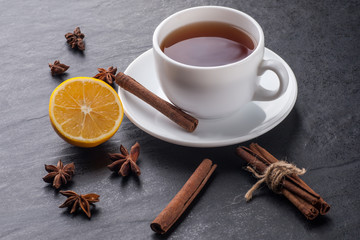 white tea cup