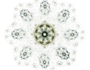 Geometry of Space series. Visually attractive backdrop made of conceptual grids curves and fractal elements suitable as element