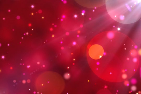 Gradient Red Ruby Background With Bokeh Light