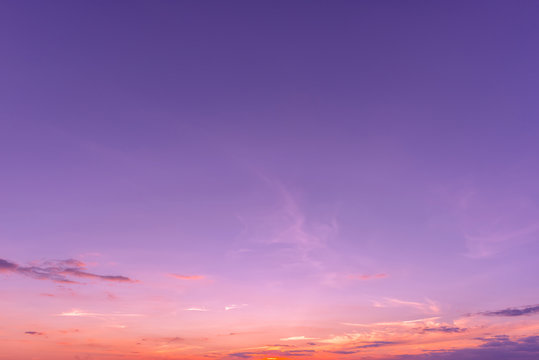 sunset sky background  with the colors of rose quartz and serenity