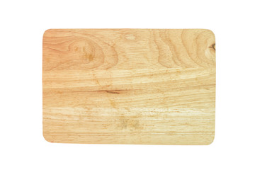 Cutting board isolated on white background.  This has clipping path.