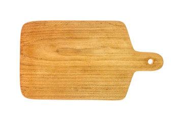 Cutting board isolated on white background.