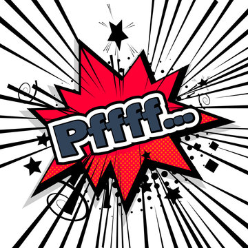 Lettering pff comic text sound