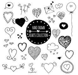 Hand Drawn Hearts Collection