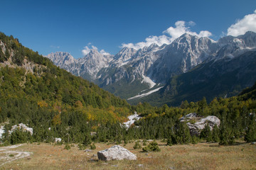 Mountains at the Peaks of the balkans trail, Europe