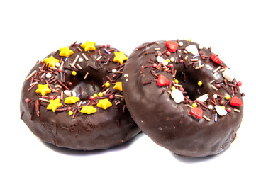 doughnut or donut isolated on white background cutout