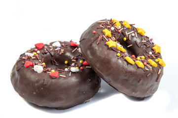 doughnut or donut isolated on white background cutout