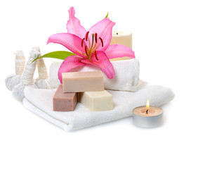Obraz na płótnie Canvas herbal spa soap