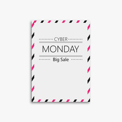 vector picture frame design with black friday