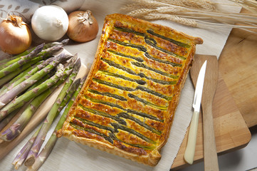 pie with asparagus