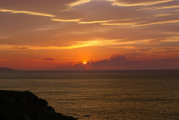 Fototapeta premium tramonto sul mare