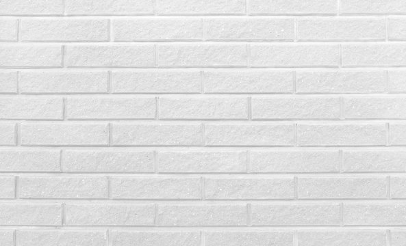 Fototapeta White and grey brick wall background