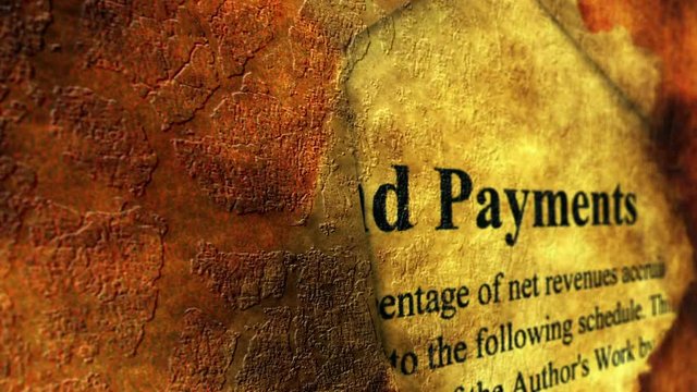 Payment grunge concept