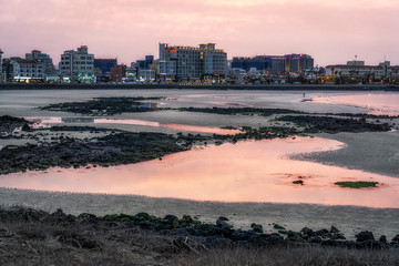 Hamdeok Seoubong beach sunset