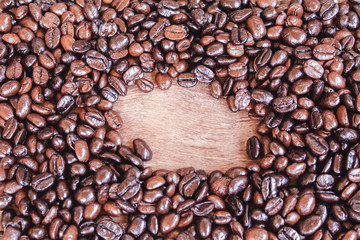 roasted coffee beans, can be used as a background