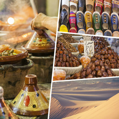 Collage of typical places in Morocco - my photos © Curioso.Photography