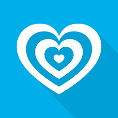 Heart for Valentine's day. Vector illustration.