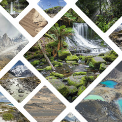 Collage of photos from Australi and New Zealand - my photos. © Curioso.Photography