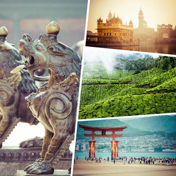 Collage of Most Beautiful and Breathtaking Places in Asia - my p