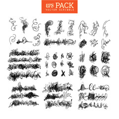 Pack of scribble elements. You can use it as brush