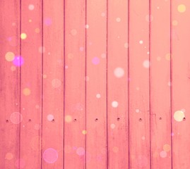 pastel color wooden texture with bokeh light 