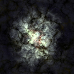 Star field in space and a nebulae