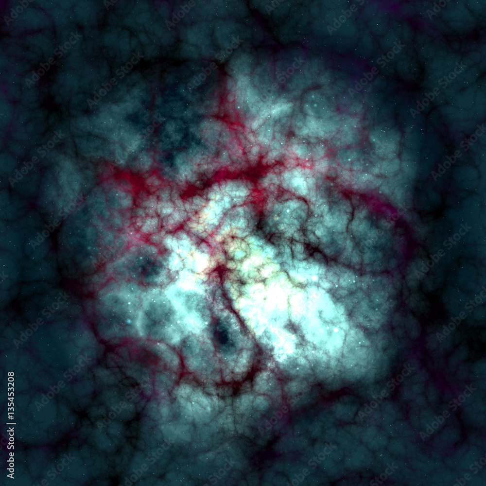 Wall mural nebula space abstract background