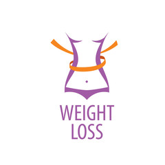 Obraz na płótnie Canvas weight loss logo