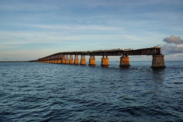Zerstörte Eisenbahnbrücke auf den Florida Keys, Florida