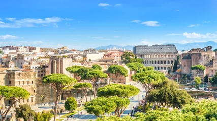 Plexiglas foto achterwand Stadsgezicht van Rome, Italië © tichr