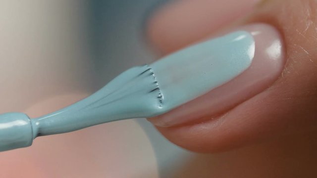 Woman hands during manicure procedure