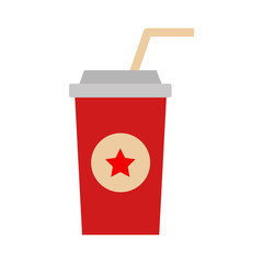 Take out drink cup vector illustration.